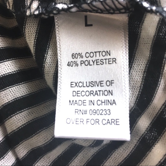 Me to We Cropped Striped Twist Top (Size L) - Picture 6 of 7